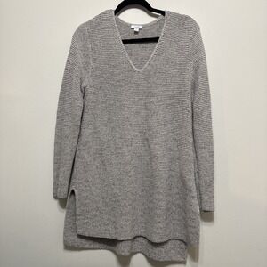 J. Jill Pure Jill Women's M Knit Pullover Tunic Sweater V-Neck Cotton Blend EUC